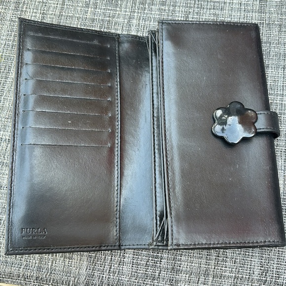 FURLA Thin Smooth Leather Black Wallet - Picture 6 of 10